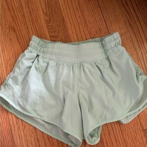 Lululemon Hotty Hot shorts mint green!